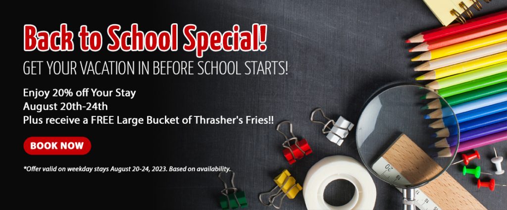 Picture of back to school special promo.